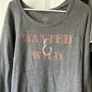 Torrid gray sweater